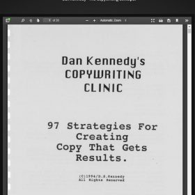 Download The Copywriting Clinic by Dan Kennedy