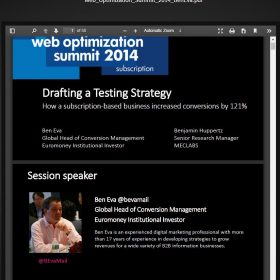 Download MECLABS & MarketingSherpa - Web Optimization Summit 2014