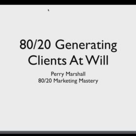 Download Perry Marshall - 80/20 Marketing Mastery