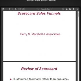 Download Perry Marshall - Scorecard Sales Funnels