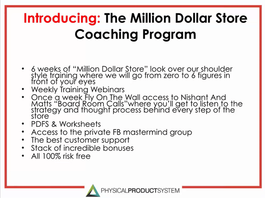 Download Matt Schmitt - The Million Dollar Store Coaching Program