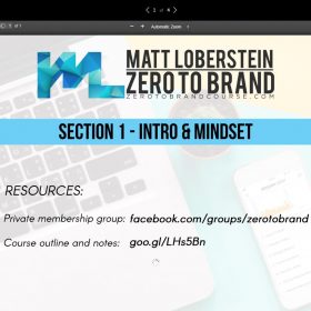 Download Matt Loberstein - Zero To Brand