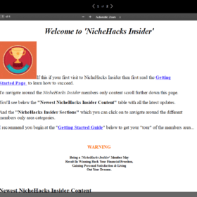 Download NicheHacks Insider - Full RIP