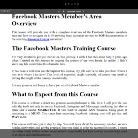 Download Manuel Suarez & Ben Cummings - Facebook Masters Course