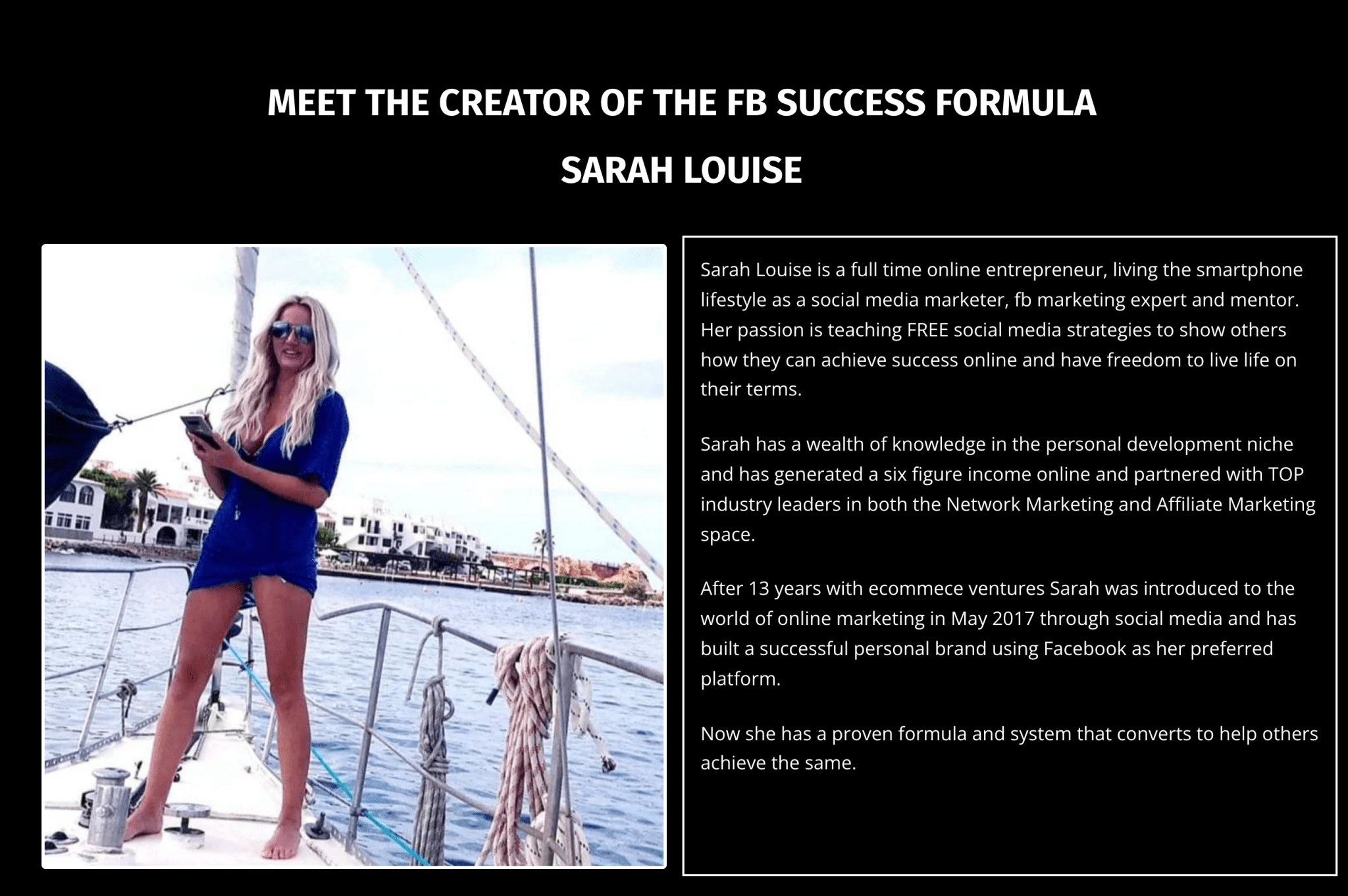 Download Sarah Louise - The FB Success Formula